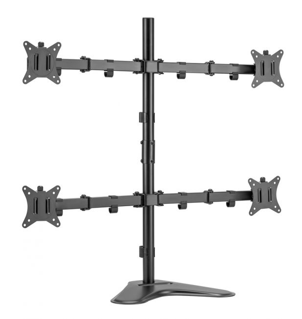 Image of Equip 17"-32" Articulating Quad Monitor Tabletop Stand