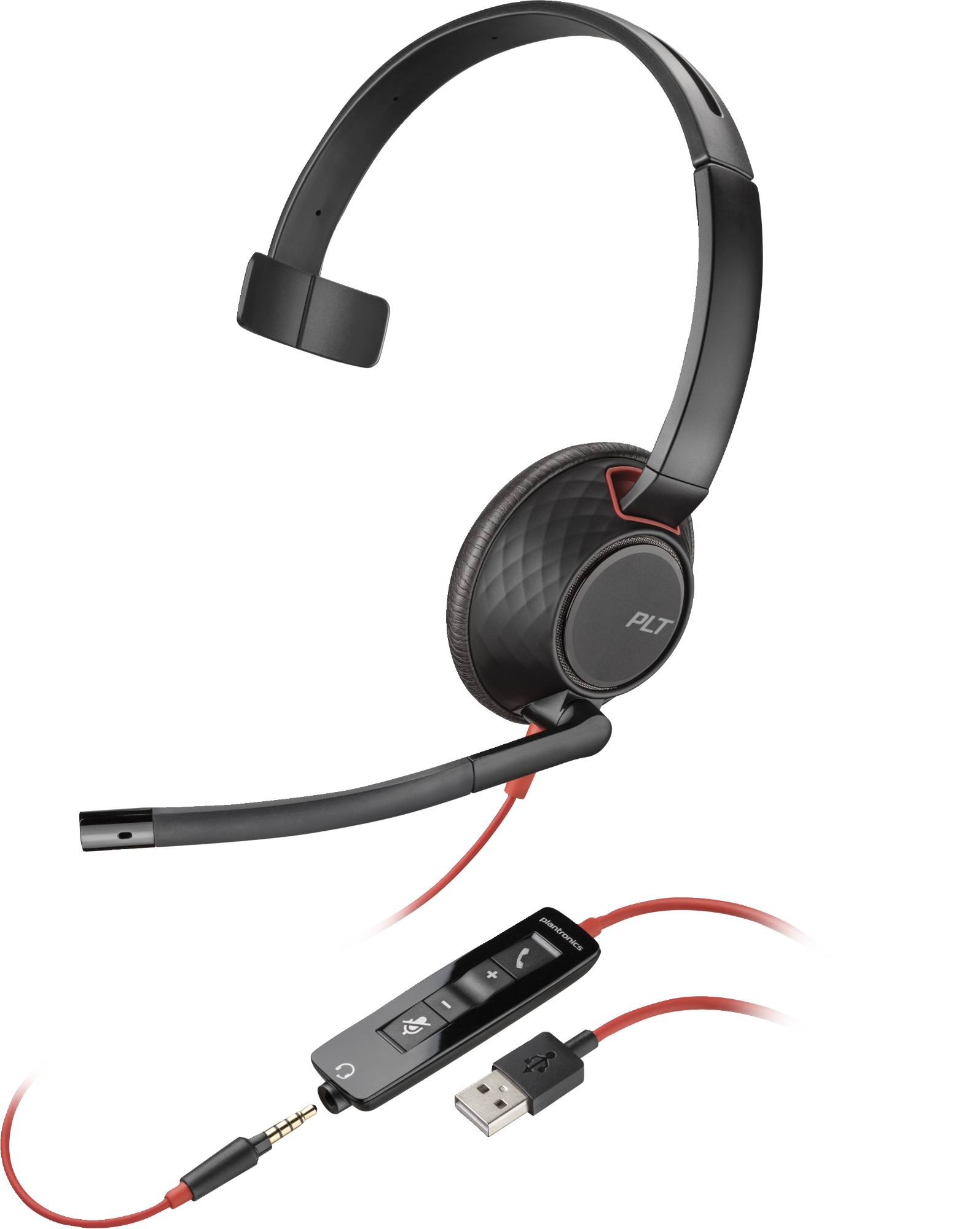 Photos - Headphones Poly Blackwire 5210 Monaural USB-A Headset 80R98AA 