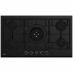 BEKO 90cm Gas Cooktop Black Glass BCT90GG1