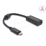 DeLOCK 61085 video cable adapter 0.15 m USB Type-C HDMI Black