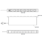 Serveredge SEDG-8P-GPO-SW power distribution unit (PDU) 8 AC outlet(s) 1U Black