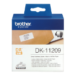 Brother DK-11209 DirectLabel Etikettes 29mm x 62mm 800 for Brother P-Touch QL/700/800/QL 12-102mm/QL 12-103.6mm