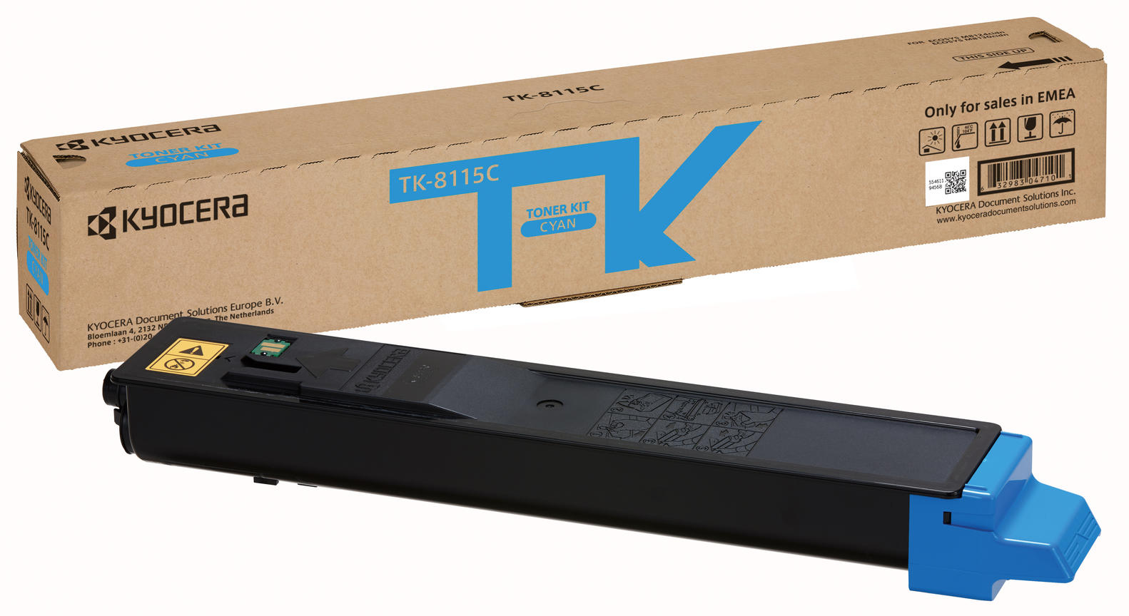 Kyocera 1T02P3CNL0/TK-8115C Toner-kit cyan. 6K pages ISO/IEC 19752 for