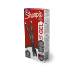 Sharpie S-Gel Retractable gel pen Medium Black, Blue, Red 12 pc(s)