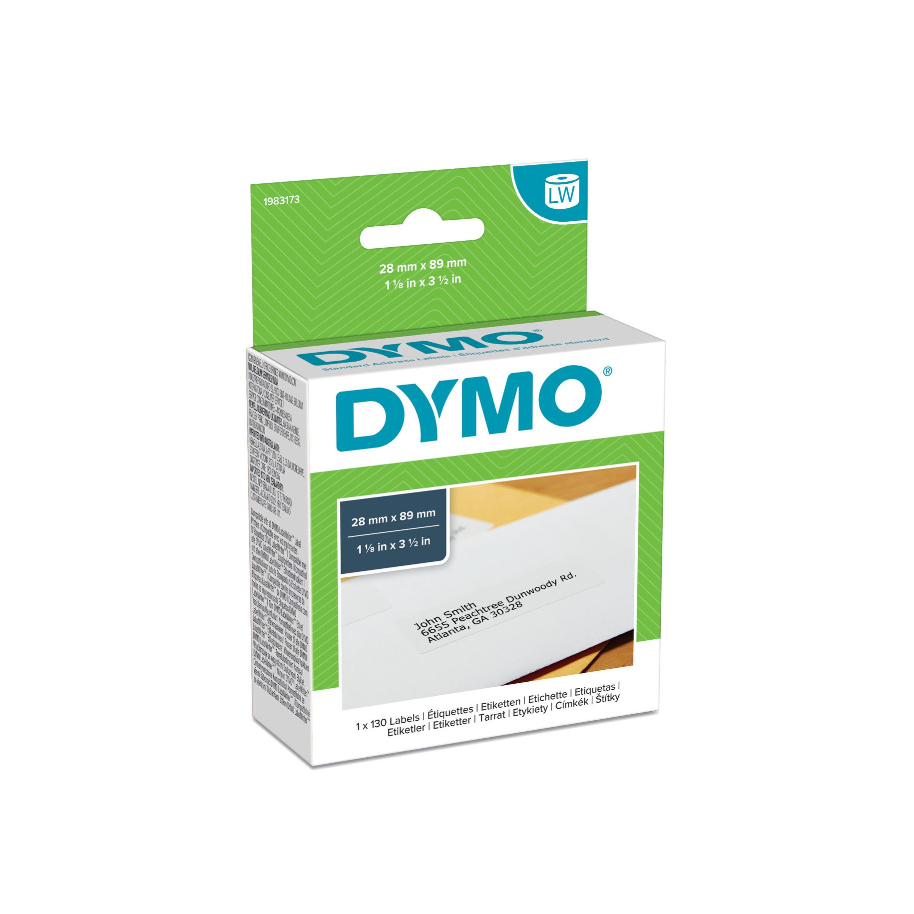 Image of Dymo 1983173 DirectLabel-etikettes white 28mm x 89mm Pack=130 for...
