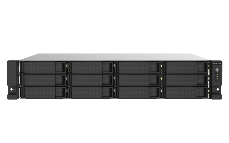 QNAP TS-1273AU-RP-8G NAS Rack (2U) Ethernet LAN Black. Grey V1500B