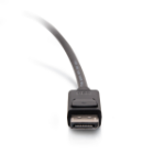 C2G 3ft (0.9m) DisplayPortTM Cable with Latches 4K 60Hz UHD M/M - Black