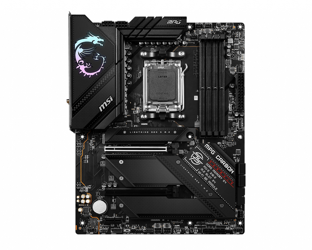 Image of MSI MPG B650 CARBON WIFI motherboard AMD B650 Socket AM5 ATX