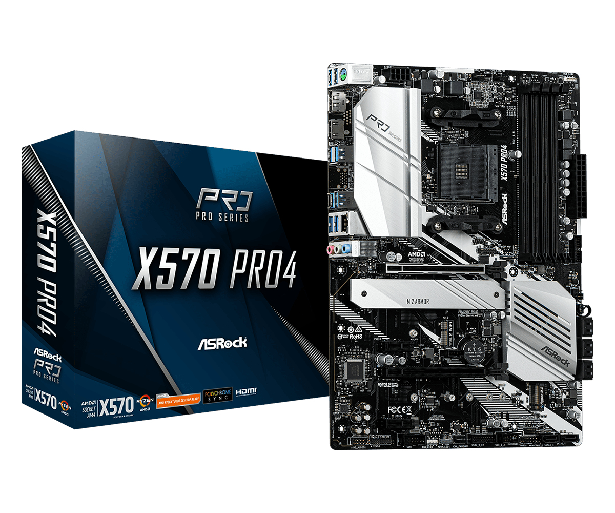 Image of Asrock X570 Pro4 AMD X570 Socket AM4 ATX