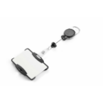 Durable ID card holder with badge reel EXTRA STRONG for 1 card