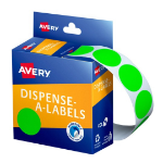 Avery 937297 self-adhesive label Round Removable Green 350 pc(s)