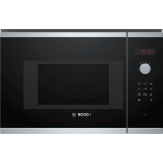 Bosch Serie 4 BFL523MS0B microwave Black, Stainless steel Solo microwave Built-in 20 L 800 W