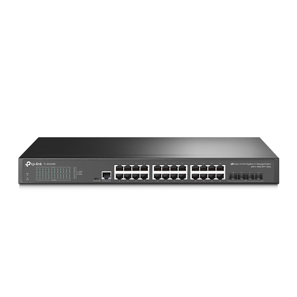 Image of TP-Link JetStream 24-Port Gigabit L2+ Managed Switch with 4 10GE...