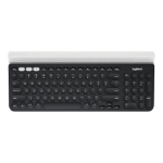 Logitech 920-008028 keyboard RF Wireless + Bluetooth Aluminium, Black