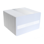 Dyestar Blank White Plastic Cards with Signature Strip (Pack of 100)