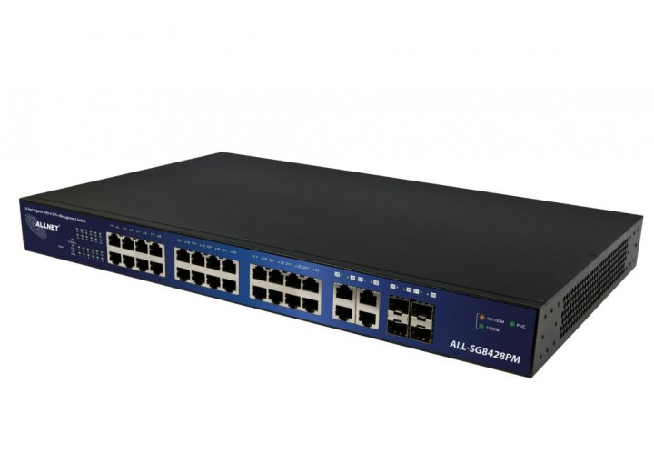 Image of ALLNET ALL-SG8428PM network switch Managed L2 Gigabit Ethernet...