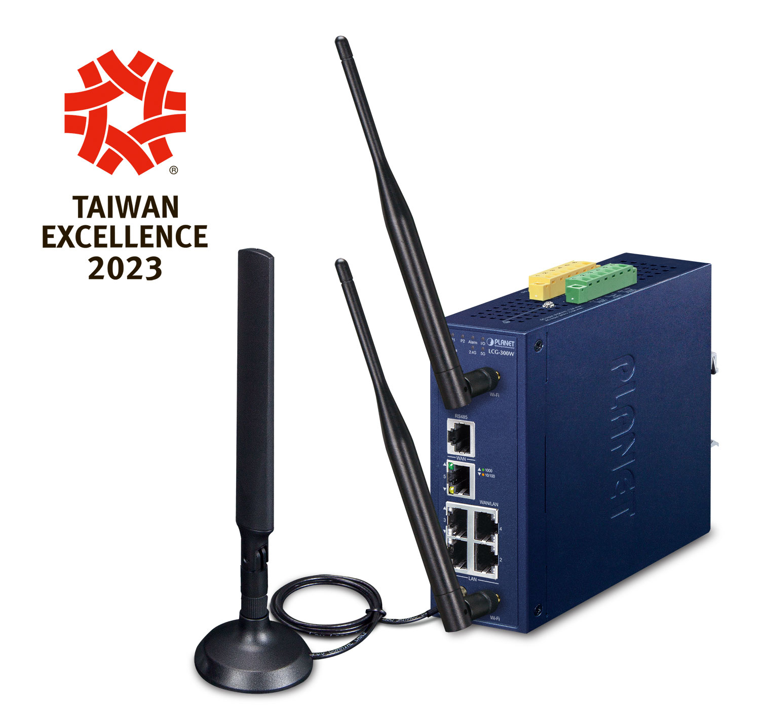 PLANET Industrial 5-Port GE LoRaWAN WLAN Gateway LCG-300W-EU gateway/c