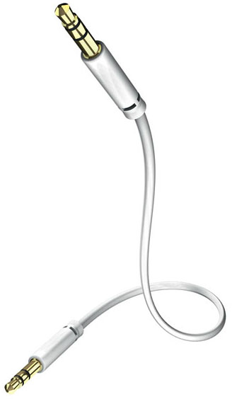 Image of Inakustik 0.75m 3.5mm audio cable 3 x RCA White