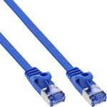 InLine Flat patch cable, U/FTP, Cat.6A, blue, 5m