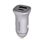 Ugreen EU Product - car charger USB-C / USB-A  24W  PD  QC - Gray