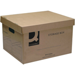 Q-CONNECT Q-CONNECT BROWN STORAGE BOX PK10