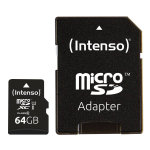 Intenso 3423593 flashgeheugen 64 GB MicroSD UHS-I Klasse 10