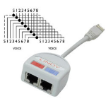 Lindy UTP Y Adapter networking cable Grey