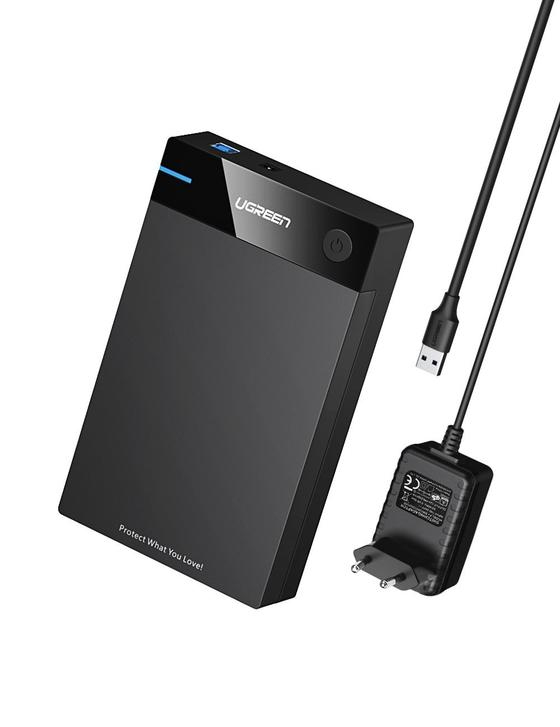 Image of Ugreen 50422 storage drive enclosure 2.5/3.5" HDD/SSD enclosure Black
