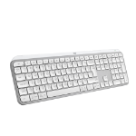 Logitech MX Keys S clavier Bureau RF sans fil + Bluetooth QWERTY Espagnole Aluminium, Blanc