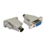 Cables Direct AD-311 cable gender changer PS/2 Serial Beige