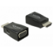 DeLOCK 65902 cable gender changer HDMI A VGA Black