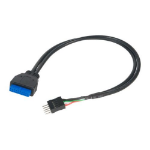 Akasa USB 3.0 to USB 2.0 Adapter Cable USB 3.0 19-pin male to USB 2.0 internal 9-pin 30cm