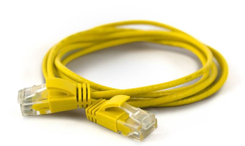 Wantec 7284 networking cable Yellow 0.5 m Cat6a U/UTP (UTP)