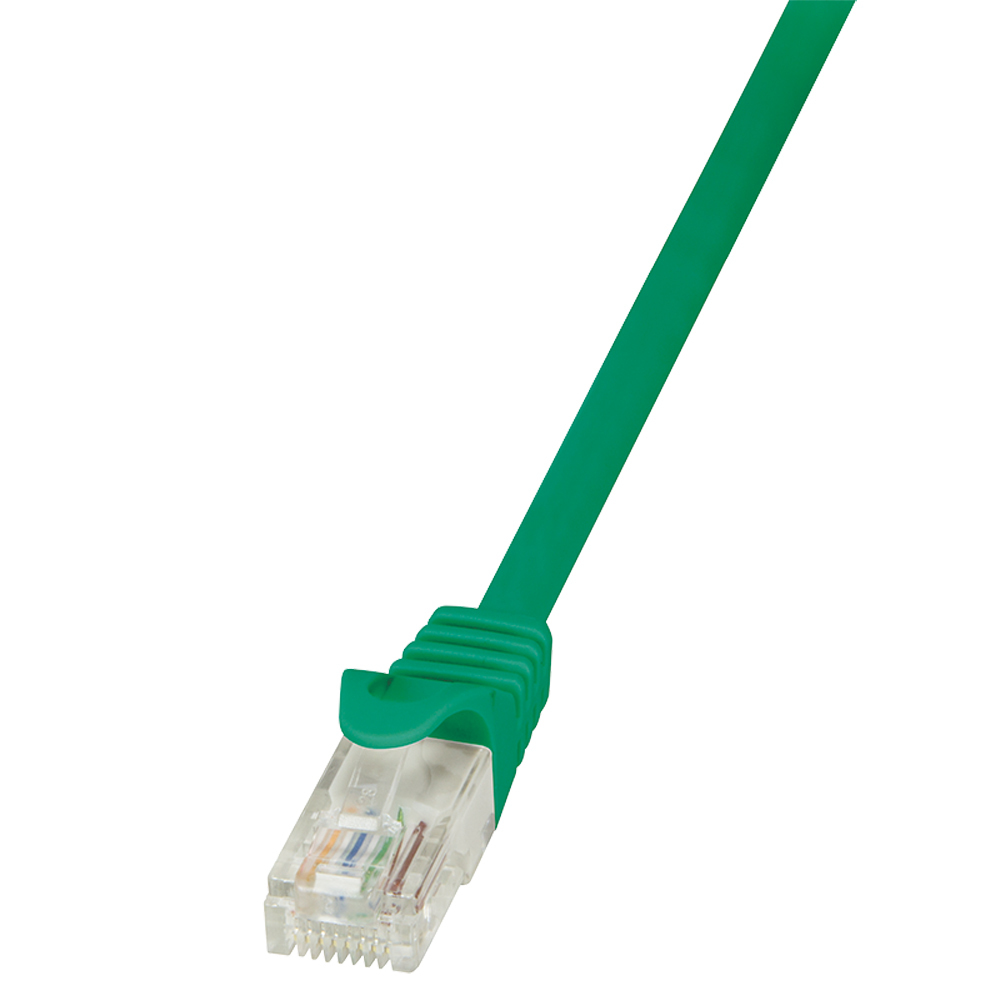 Image of LogiLink 10m Cat.5e U/UTP networking cable Green Cat5e U/UTP (UTP)