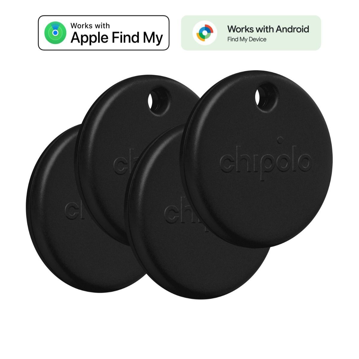 Chipolo POP 4 Pack (Black)
