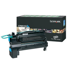 Lexmark C792A1CG Toner cartridge cyan return program. 6K pages ISO/IEC