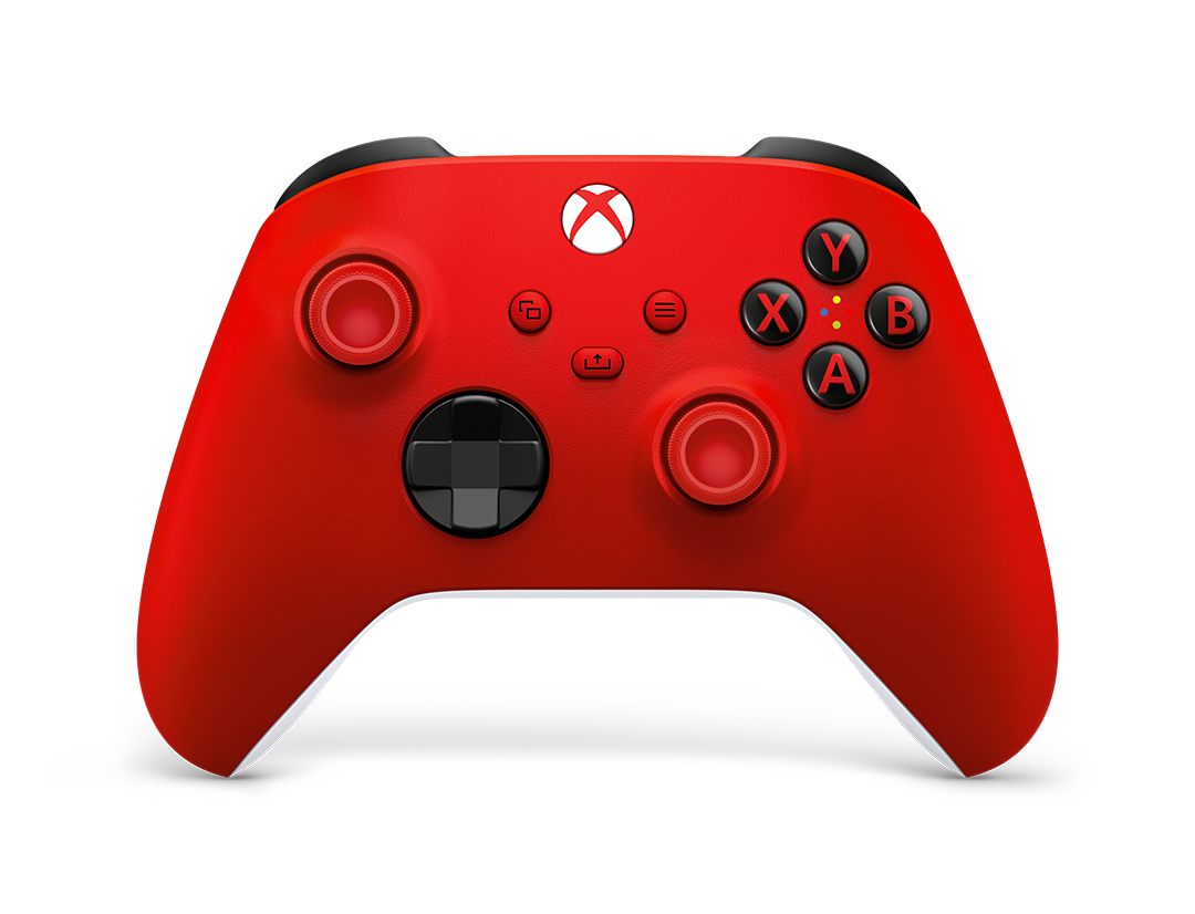 Image of Microsoft Xbox Wireless Controller Red Bluetooth/USB Gamepad...