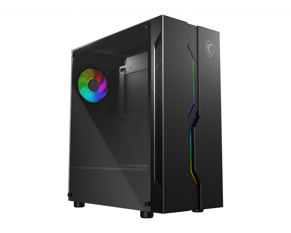 Image of MSI MAG VAMPIRIC 010X Mid Tower Gaming Computer Case 'Black, 1x...
