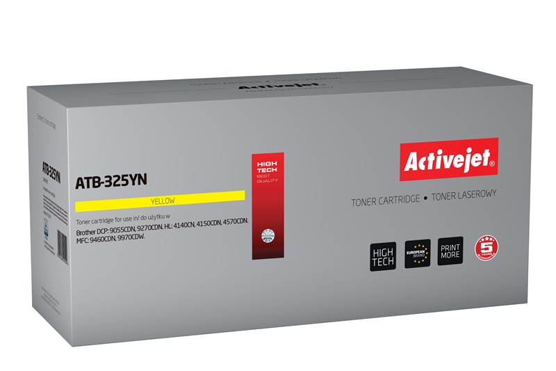 Activejet ATB-325YN toner (replacement for Brother TN-325Y; Supreme; 3500 pages; yellow)