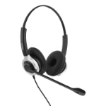 Deltaco DELO-0652 headphones/headset Wired Head-band Office/Call center USB Type-A Black