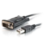 C2G 5ft (1.5m) USB to DB9 Male Serial RS232 Adapter Cable