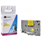 G&G 17084 labelprinter-tape Zwart op geel TZe