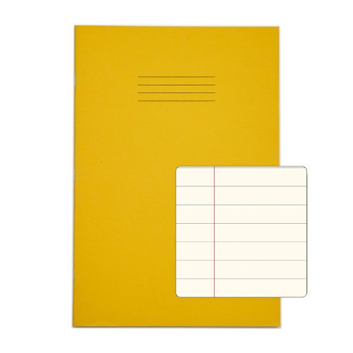 Image of Rhino A4 Special Exercise Book 48 Page, Yellow with Tinted Cream...