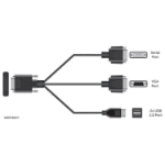 Hewlett Packard Enterprise P25129-B21 video cable adapter VGA (D-Sub) D-Sub (DB-9) Black