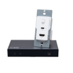 C2G HDMI® HDBaseT + USB-C® Data and Video Over Cat Extender Wall Plate Transmitter to Box Receiver – 4k