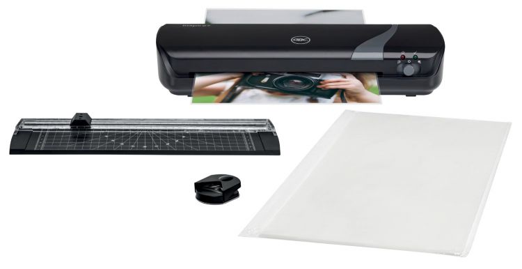 Image of GBC Inspire+ A4 Black Laminator Set