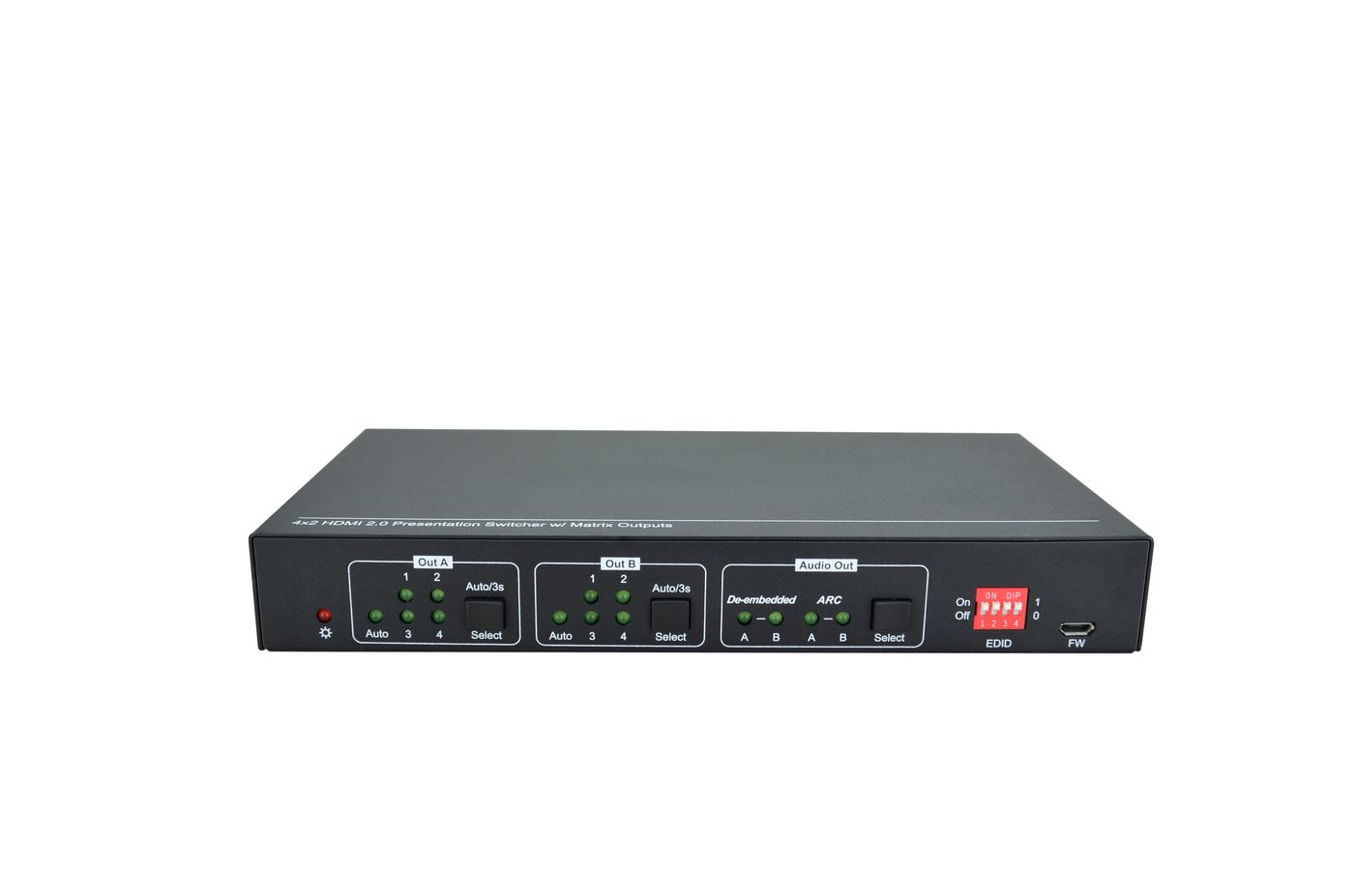 Image of Vivolink VLHDMIMAT4X2RS matrix switcher Scaling matrix switcher 7.5 W