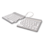 R-Go Tools Ergonomic keyboard R-Go Split Break with break software, ergonomic split keyboard, QWERTY (ES), Bluetooth, white