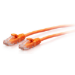 C2G 3ft (0.9m) Cat6a Snagless Unshielded (UTP) Slim Ethernet Patch Cable - Orange