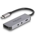 DeLOCK 61064 interface hub USB 3.2 Gen 1 (3.1 Gen 1) Type-C Grijs